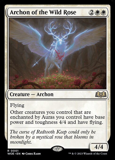 WOE, Archon of the Wild Rose, Standard, 1, R, Near Mint, (Foil), EN