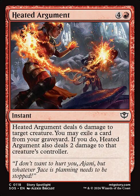 SOS, Heated Argument, Standard, 118, C, Near Mint, (Foil), EN