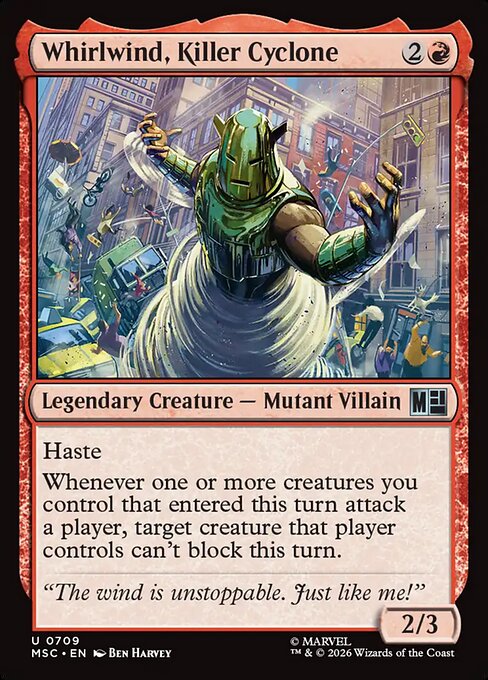 MSC, Whirlwind, Killer Cyclone, Standard, 709, U, Near Mint, Normal, EN