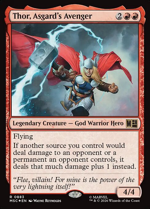 MSC, Thor, Asgard's Avenger, Standard, 883, R, Near Mint, {Surge Foil}, EN