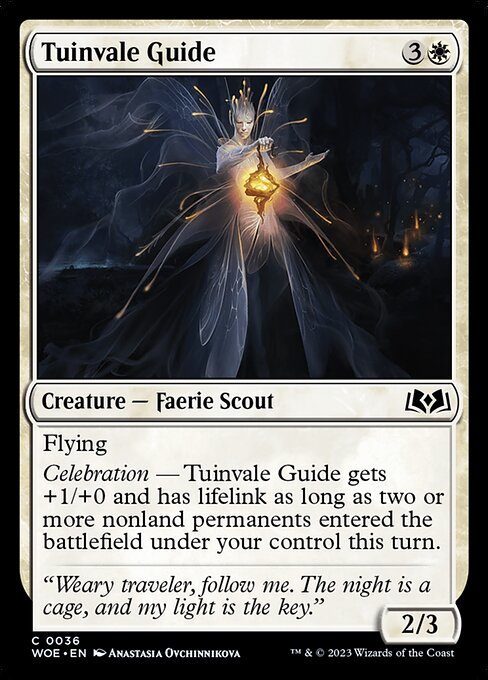 WOE, Tuinvale Guide, Standard, 36, C, Near Mint, (Foil), EN