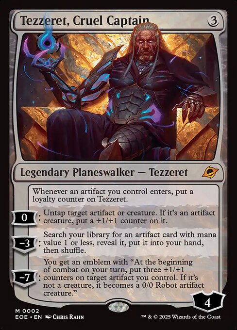 EOE, Tezzeret, Cruel Captain, Standard, 2, M, Near Mint, Normal, EN