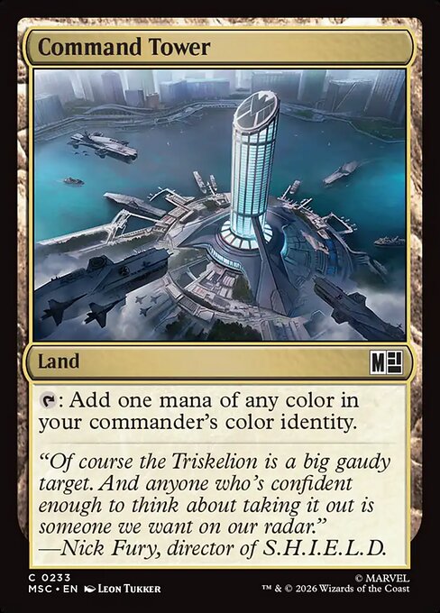 MSC, Command Tower, Standard, 233, C, Near Mint, {Surge Foil}, EN