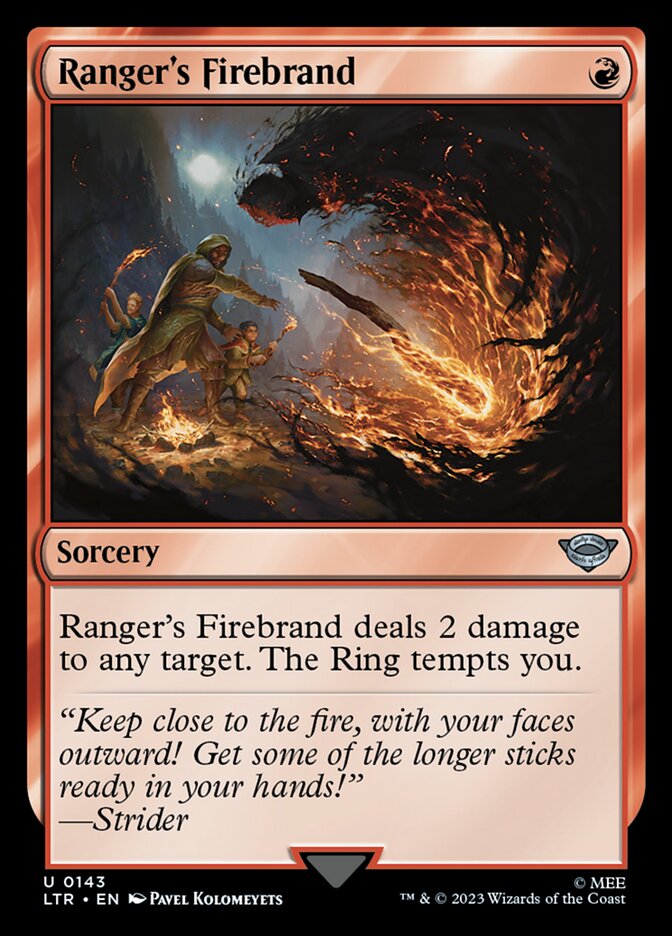 LTR, Ranger's Firebrand, Standard, 143, U, Near Mint, Normal, EN