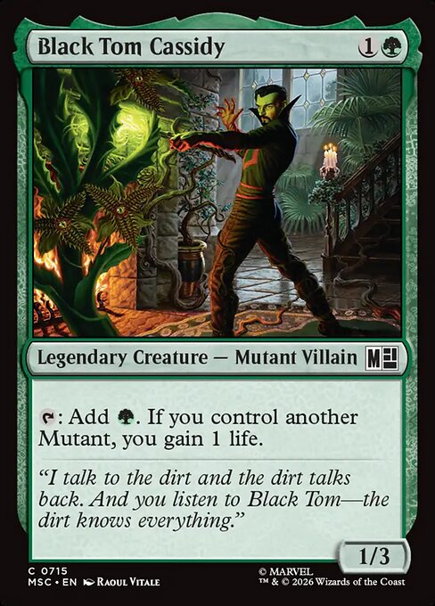 MSC, Black Tom Cassidy, Standard, 715, C, Near Mint, Normal, EN