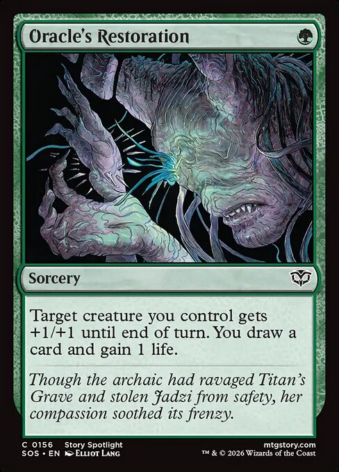 SOS, Oracle's Restoration, Standard, 156, C, Near Mint, (Foil), EN