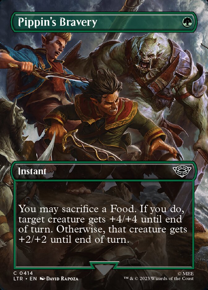 LTR, Pippin's Bravery, (Borderless), 414, C, Near Mint, Normal, EN