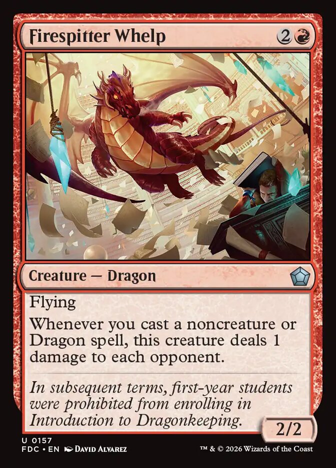 FDC, Firespitter Whelp, Standard, 157, U, Near Mint, Normal, EN