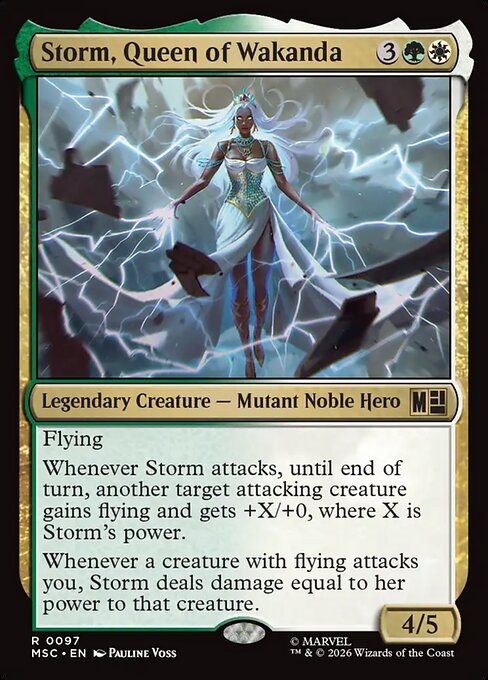 MSC, Storm, Queen of Wakanda, Standard, 97, R, Near Mint, Normal, EN