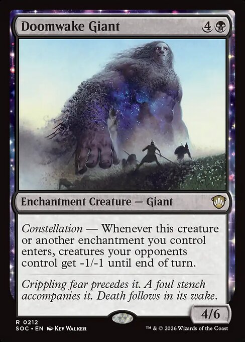 SOC, Doomwake Giant, Standard, 212, R, Near Mint, Normal, EN