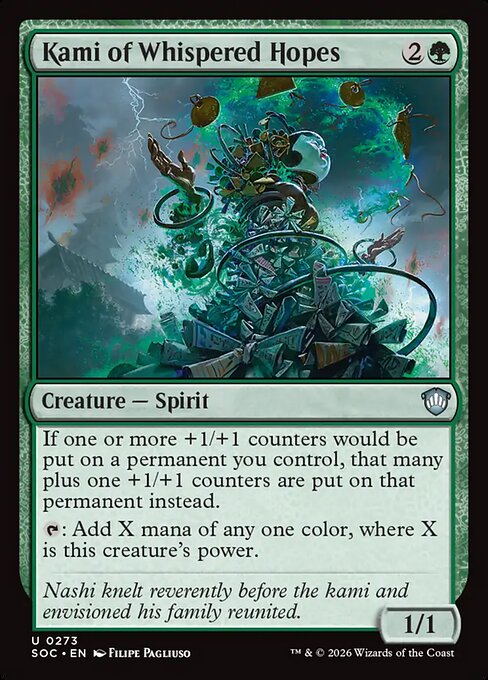 SOC, Kami of Whispered Hopes, Standard, 273, U, Near Mint, Normal, EN