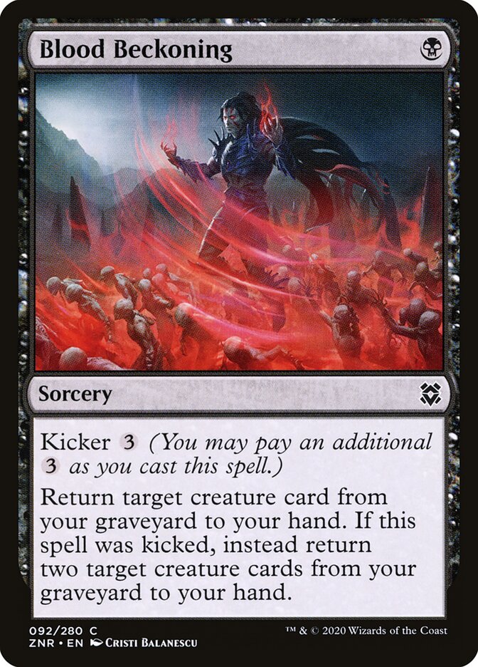 ZNR, Blood Beckoning, Standard, 92, C, Near Mint, Normal, EN