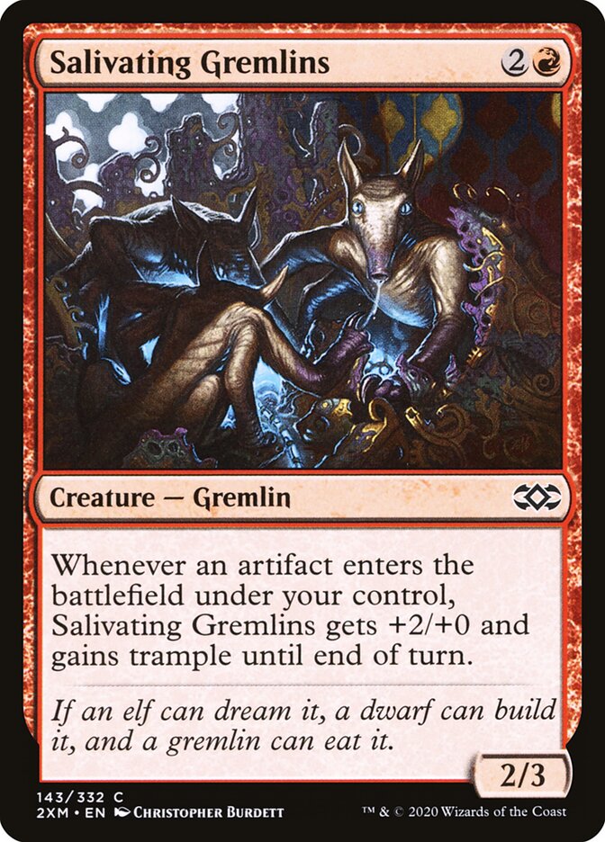 2XM, Salivating Gremlins, Standard, 143, C, Near Mint, (Foil), EN