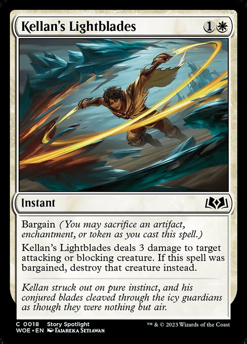 WOE, Kellan's Lightblades, Standard, 18, C, Near Mint, (Foil), EN