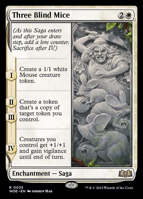 WOE, Three Blind Mice, Standard, 35, R, Near Mint, (Foil), EN