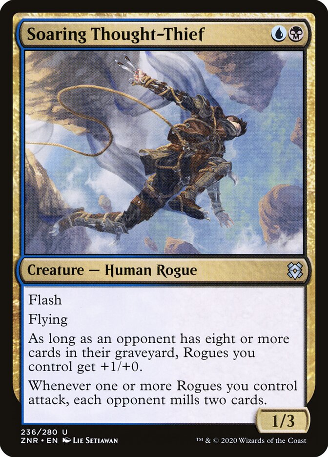ZNR, Soaring Thought-Thief, Standard, 236, U, Near Mint, Normal, EN