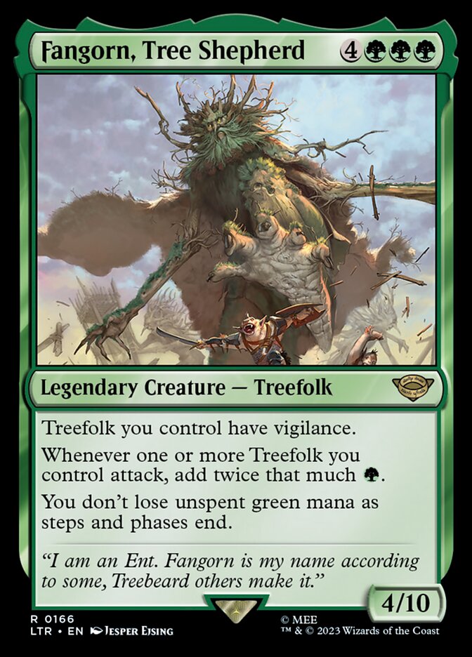 LTR, Fangorn, Tree Shepherd, Standard, 166, R, Near Mint, Normal, EN