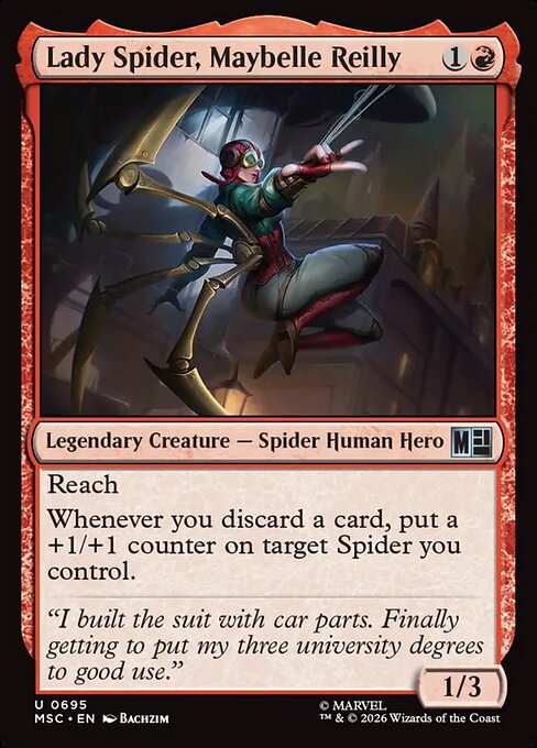 MSC, Lady Spider, Maybelle Reilly, Standard, 695, U, Near Mint, Normal, EN