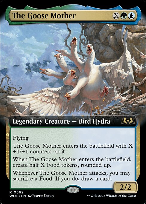 WOE, The Goose Mother, (Extended Art), 362, R, Near Mint, (Foil), EN