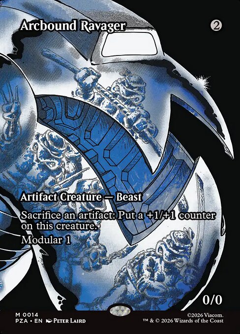 PZA, Arcbound Ravager, (Borderless), 14, M, Near Mint, (Foil), EN