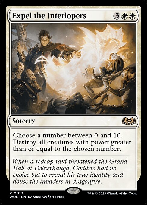 WOE, Expel the Interlopers, Standard, 13, R, Near Mint, (Foil), EN