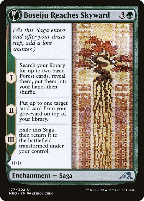 NEO, Boseiju Reaches Skyward // Branch of Boseiju, Standard, 177, U, Near Mint, Normal, EN