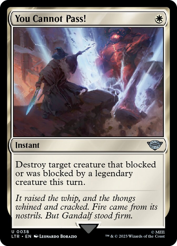 LTR, You Cannot Pass!, Standard, 38, U, Near Mint, Normal, EN