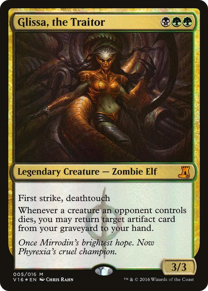 V16, Glissa, the Traitor, Standard, 5, M, Near Mint, (Foil), EN