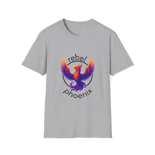Rebel Phoenix T-Shirt | Unisex Softstyle Tee, Motivational Gift, Casual Wear, Summer Fashion