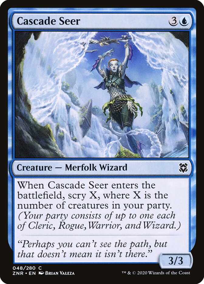 ZNR, Cascade Seer, Standard, 48, C, Near Mint, Normal, EN