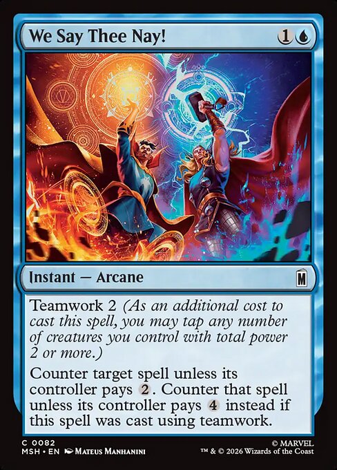 MSH, We Say Thee Nay!, Standard, 82, C, Near Mint, (Foil), EN