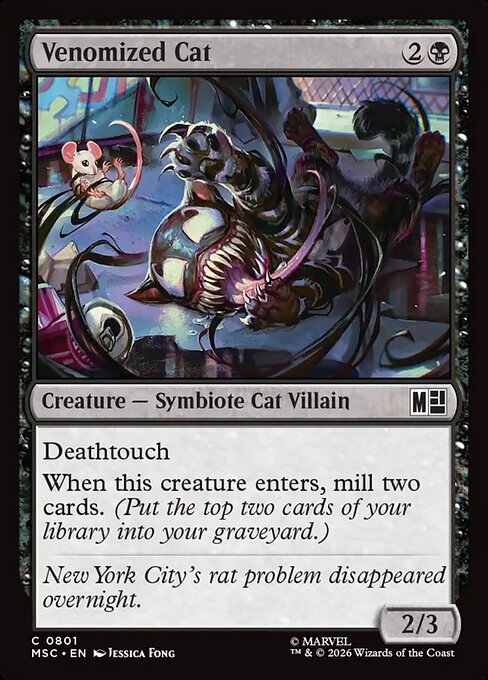 MSC, Venomized Cat, Standard, 801, C, Near Mint, Normal, EN