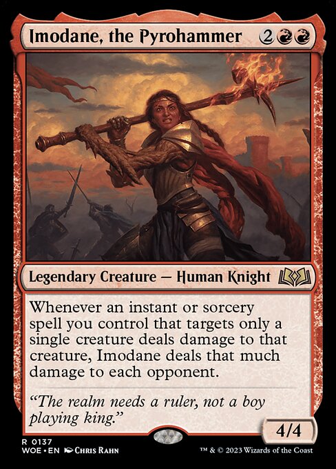 WOE, Imodane, the Pyrohammer, Standard, 137, R, Near Mint, Normal, EN
