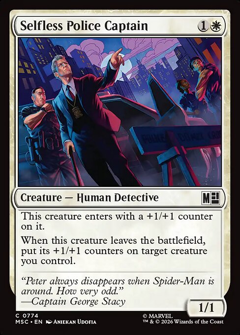 MSC, Selfless Police Captain, Standard, 774, C, Near Mint, Normal, EN