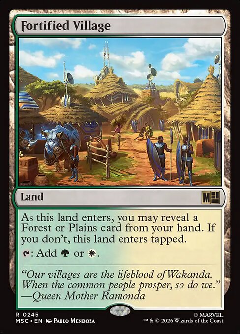 MSC, Fortified Village, Standard, 245, R, Near Mint, Normal, EN
