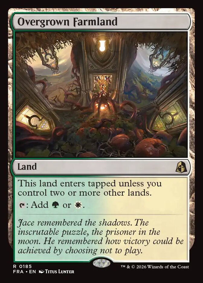 FRA, Overgrown Farmland, Standard, 185, R, Near Mint, (Foil), EN