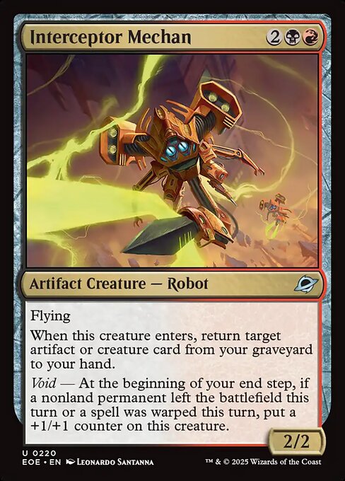EOE, Interceptor Mechan, Standard, 220, U, Near Mint, Normal, EN