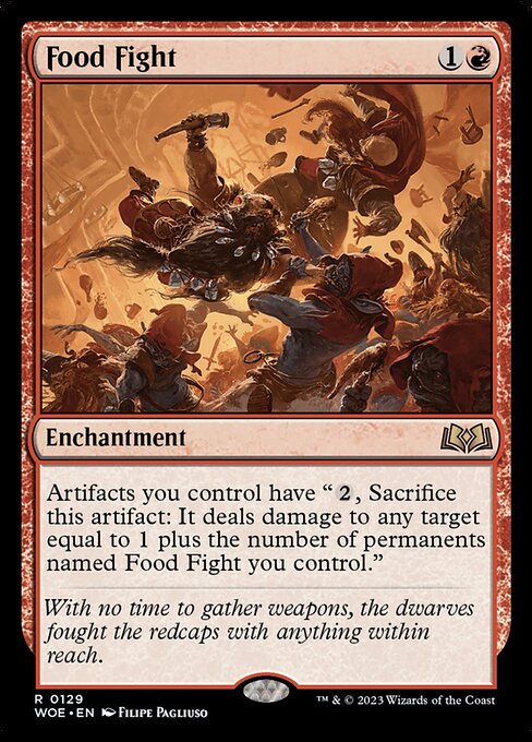 WOE, Food Fight, Standard, 129, R, Near Mint, (Foil), EN
