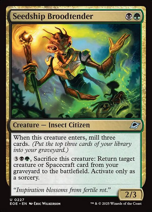 EOE, Seedship Broodtender, Standard, 227, U, Near Mint, (Foil), EN