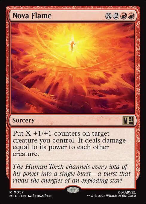 MSC, Nova Flame, Standard, 57, R, Near Mint, Normal, EN
