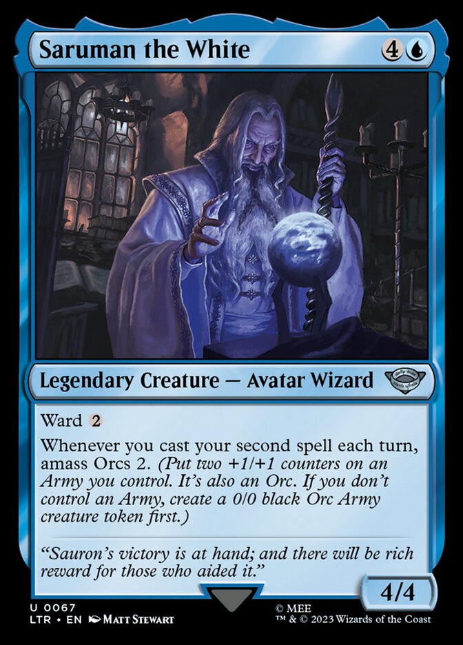 LTR, Saruman the White, Standard, 67, U, Near Mint, Normal, EN