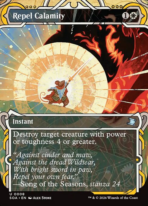 SOA, Repel Calamity, (Showcase), 8, U, Near Mint, (Foil), EN