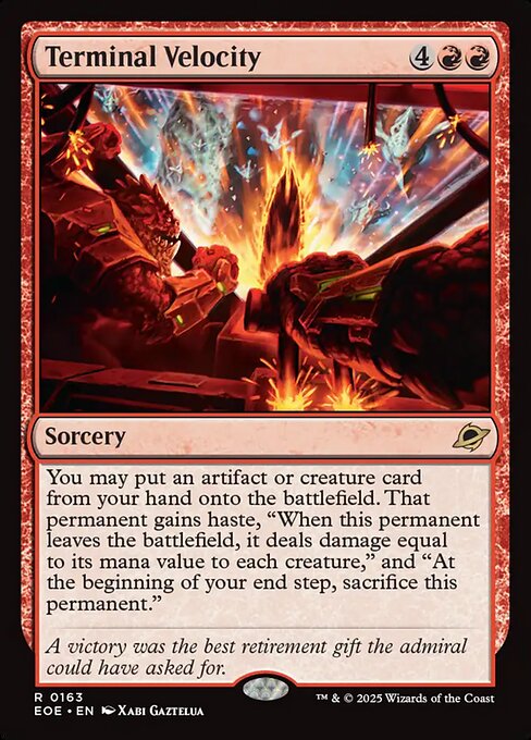 EOE, Terminal Velocity, Standard, 163, R, Near Mint, (Foil), EN