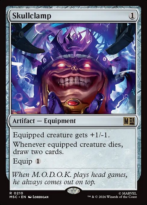 MSC, Skullclamp, Standard, 210, R, Near Mint, (Surge Foil), EN