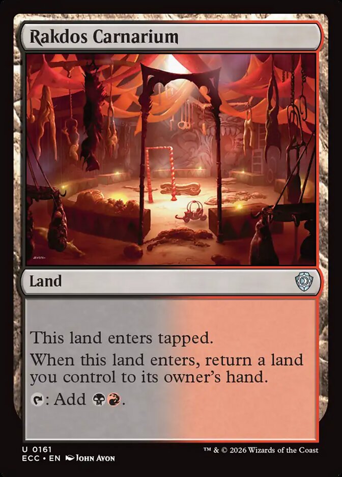 ECC, Rakdos Carnarium, Standard, 161, U, Near Mint, Normal, EN