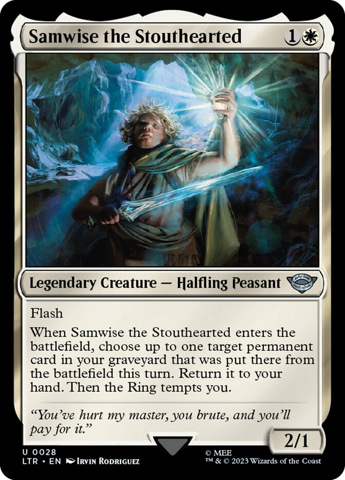 LTR, Samwise the Stouthearted, Standard, 28, U, Near Mint, Normal, EN