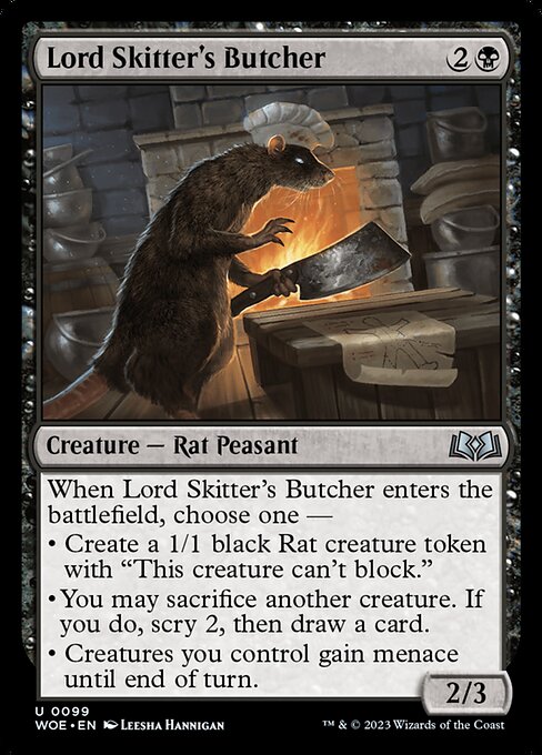 WOE, Lord Skitter's Butcher, Standard, 99, U, Near Mint, (Foil), EN