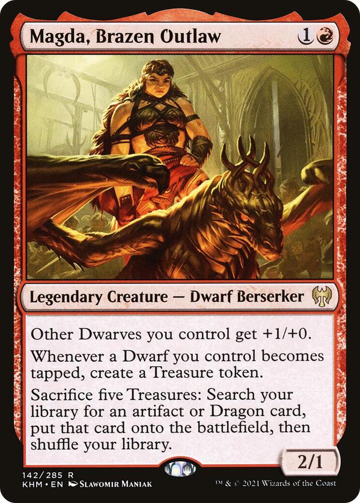 KHM, Magda, Brazen Outlaw, Standard, 142, R, Near Mint, Normal, EN