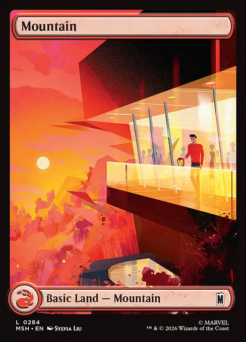 MSH, Mountain, (Full Art), 284, C, Near Mint, (Foil), EN
