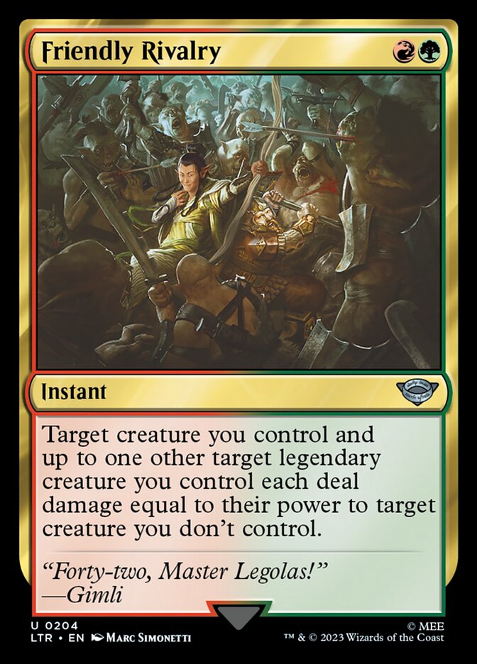 LTR, Friendly Rivalry, Standard, 204, U, Near Mint, Normal, EN
